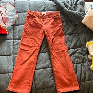 PLACE ORANGE/RUST 7 COTTON JEANS